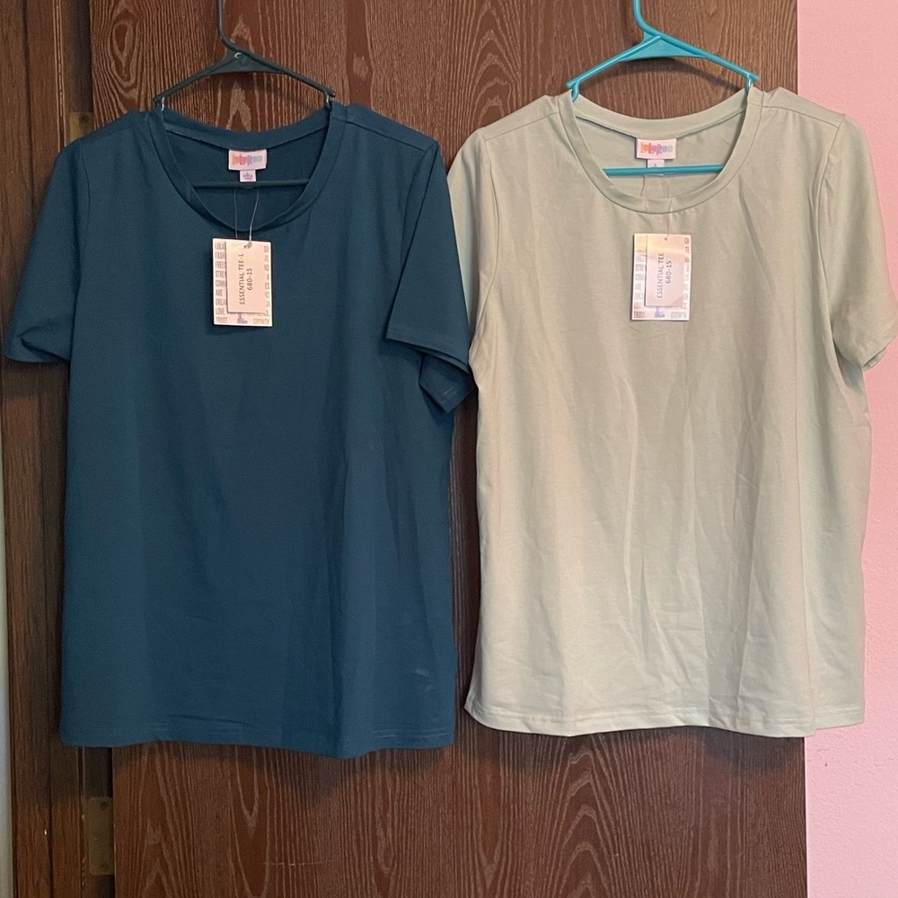 Women's Teal and Light Green Tops